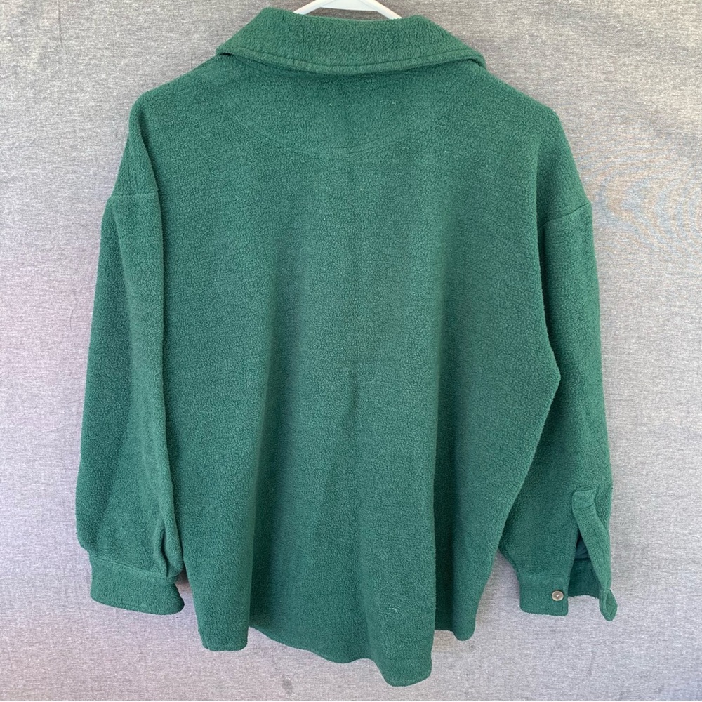 Vintage Abercrombie & Fitch Button Up Fleece Shacket Shirt Jacket 80s 90s Size M - Picture 7 of 9